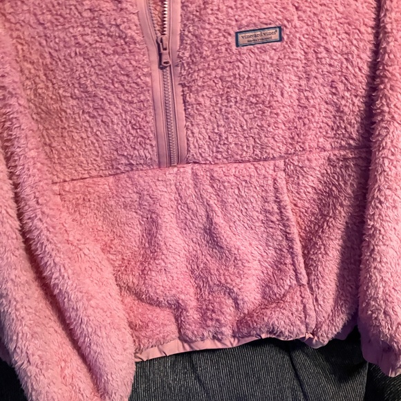Vineyard Vines pink fleece quarter zip XL - Picture 6 of 11